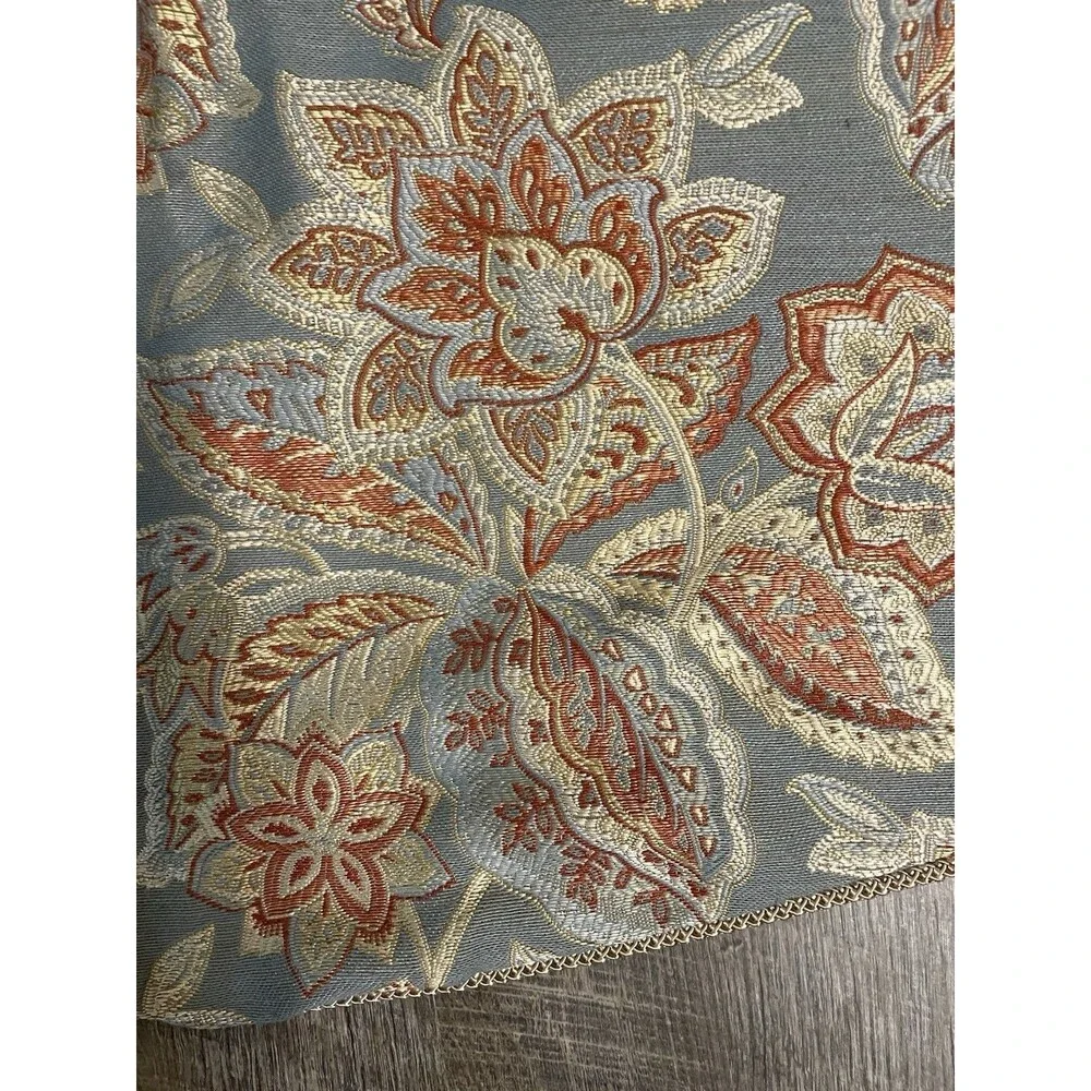 Waverly Lined Paisley Floral Rod Pocket Valance 50 x 18